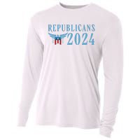 Republicans 2024 Election Logo Cooling Performance Long Sleeve Crew