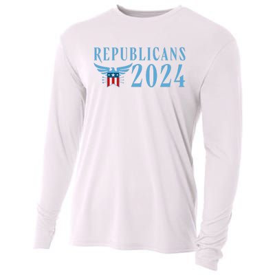 Republicans 2024 Election Logo Cooling Performance Long Sleeve Crew