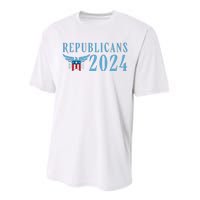 Republicans 2024 Election Logo Performance Sprint T-Shirt