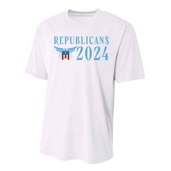 Republicans 2024 Election Logo Performance Sprint T-Shirt