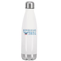 Republicans 2024 Election Logo Stainless Steel Insulated Water Bottle