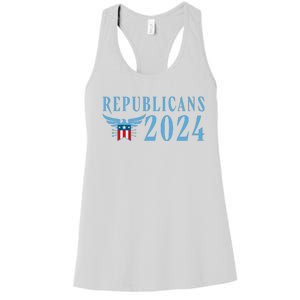 Republicans 2024 Election Logo Women's Racerback Tank