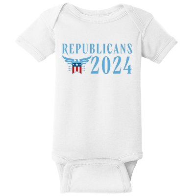 Republicans 2024 Election Logo Baby Bodysuit