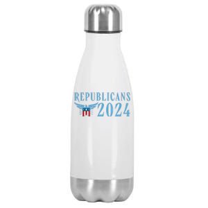 Republicans 2024 Election Logo Stainless Steel Insulated Water Bottle