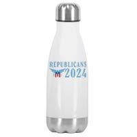 Republicans 2024 Election Logo Stainless Steel Insulated Water Bottle