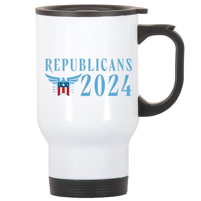 Republicans 2024 Election Logo Stainless Steel Travel Mug