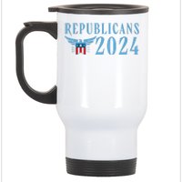 Republicans 2024 Election Logo Stainless Steel Travel Mug