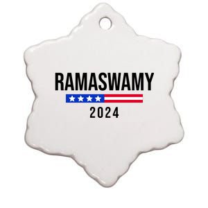 Ramaswamy 2024 Election Ceramic Star Ornament