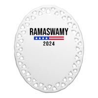 Ramaswamy 2024 Election Ceramic Oval Ornament