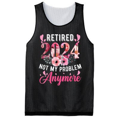 Retired 2024 Funny Retirement Mesh Reversible Basketball Jersey Tank