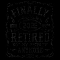 Retirement 2025 Finally Retired Vintage Whiskey Label Gift Apron