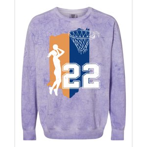 Retro 22 Female Basketball Player Colorblast Crewneck Sweatshirt