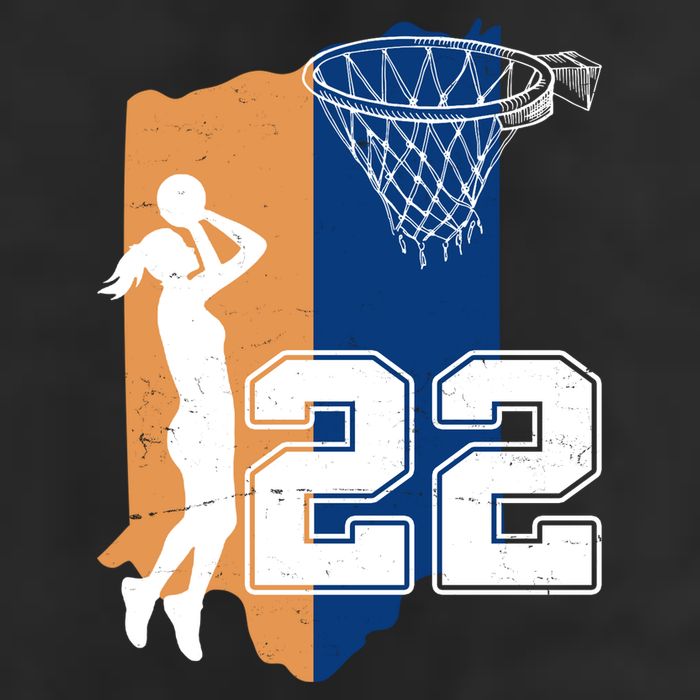 Retro 22 Female Basketball Player 7 Panel Mesh Trucker Snapback Hat