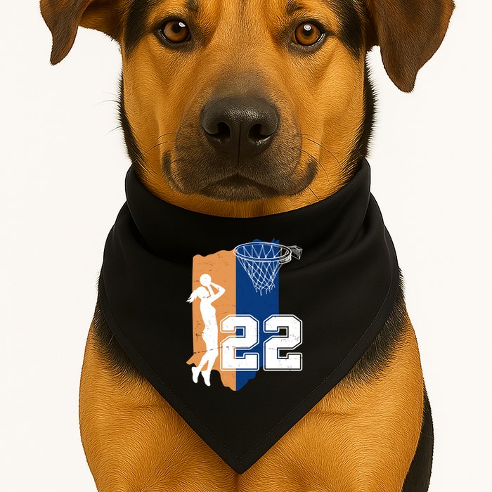 Retro 22 Female Basketball Player USA-Made Doggie Bandana