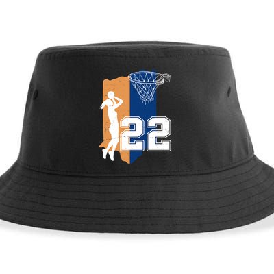 Retro 22 Female Basketball Player Sustainable Bucket Hat