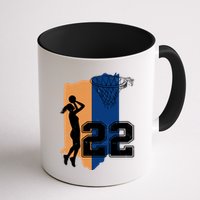 Retro 22 Female Basketball Player Mug