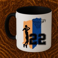 Retro 22 Female Basketball Player Mug