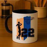 Retro 22 Female Basketball Player Mug