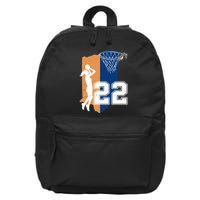 Retro 22 Female Basketball Player 16 in Basic Backpack