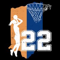 Retro 22 Female Basketball Player 16 in Basic Backpack