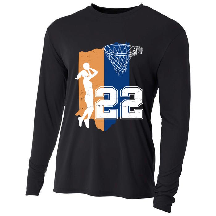 Retro 22 Female Basketball Player Cooling Performance Long Sleeve Crew
