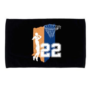 Retro 22 Female Basketball Player Microfiber Hand Towel