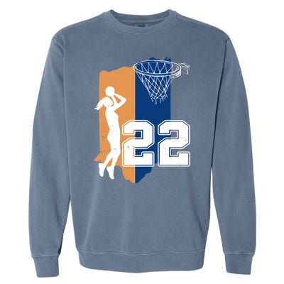 Retro 22 Female Basketball Player Garment-Dyed Sweatshirt