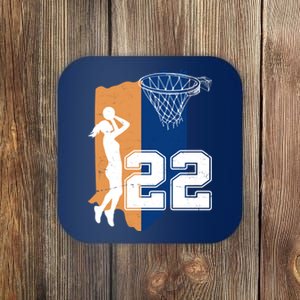 Retro 22 Female Basketball Player Coaster