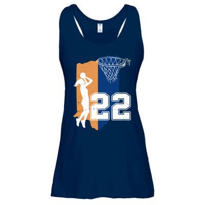 Retro 22 Female Basketball Player Ladies Essential Flowy Tank