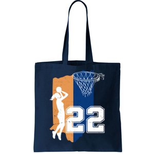 Retro 22 Female Basketball Player Tote Bag