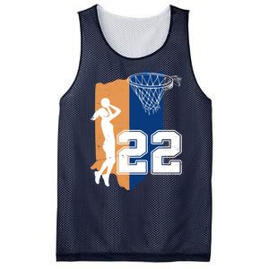 Retro 22 Female Basketball Player Mesh Reversible Basketball Jersey Tank