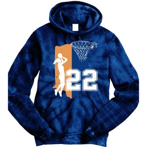 Retro 22 Female Basketball Player Tie Dye Hoodie