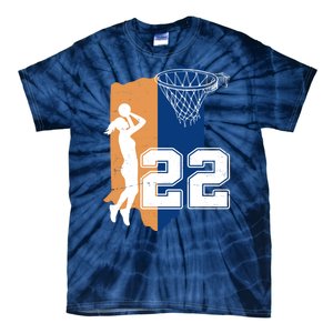 Retro 22 Female Basketball Player Tie-Dye T-Shirt