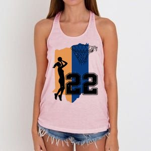 Retro 22 Female Basketball Player Women's Knotted Racerback Tank