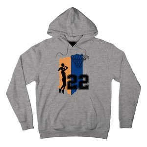 Retro 22 Female Basketball Player Hoodie