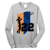 Retro 22 Female Basketball Player Long Sleeve Shirt