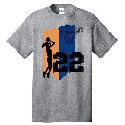 Retro 22 Female Basketball Player Tall T-Shirt