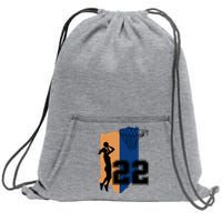 Retro 22 Female Basketball Player Sweatshirt Cinch Pack Bag