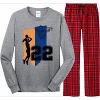 Retro 22 Female Basketball Player Long Sleeve Pajama Set