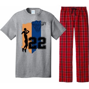 Retro 22 Female Basketball Player Pajama Set