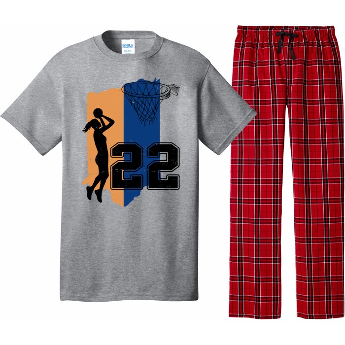 Retro 22 Female Basketball Player Pajama Set