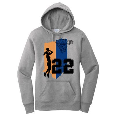 Retro 22 Female Basketball Player Women's Pullover Hoodie