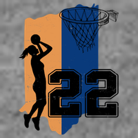 Retro 22 Female Basketball Player Baby Bodysuit