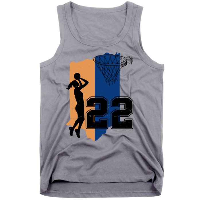 Retro 22 Female Basketball Player Tank Top