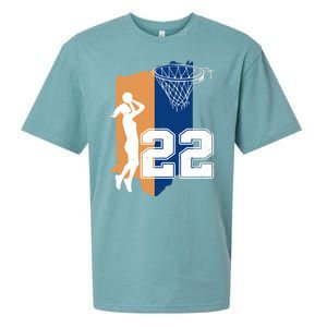 Retro 22 Female Basketball Player Sueded Cloud Jersey T-Shirt