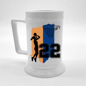 Retro 22 Female Basketball Player Beer Stein