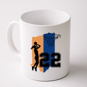 Retro 22 Female Basketball Player Coffee Mug