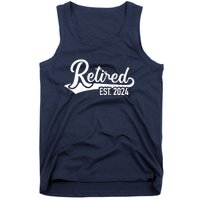 Retired 2024 For Coworker Retirement And Pensioner Tank Top