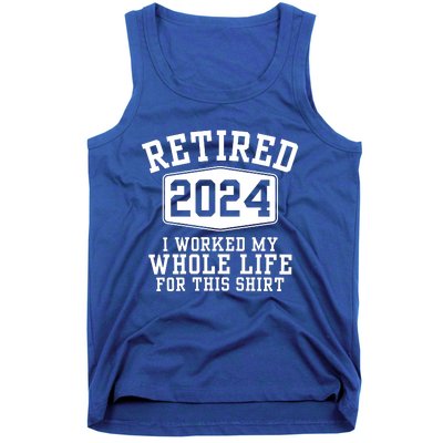 Retired 2024 Funny Retirement Quotes Tank Top