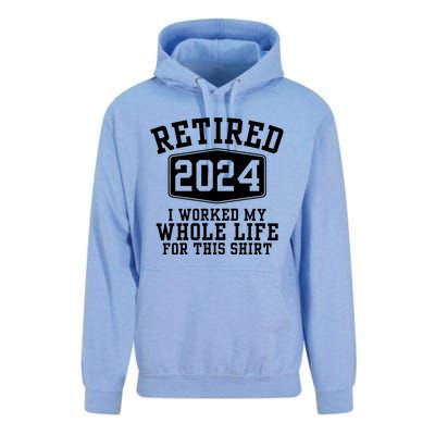 Retired 2024 Funny Retirement Quotes Unisex Surf Hoodie